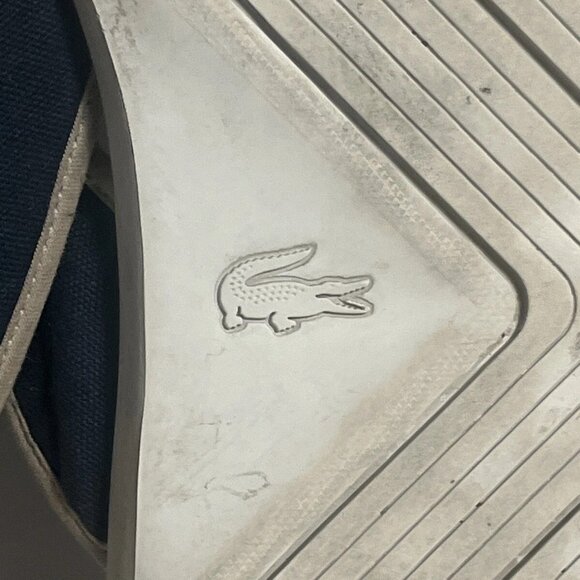 Lacoste L.30 Round Toe Flip Flops Sandals Navy Blue Size 17 US 15 UK - Picture 3 of 6